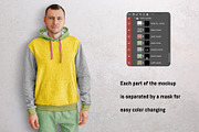 Man in a Hoodie Mockup, a Hoody Mockup by AG Mockups (Thumbnail 2 of 6)