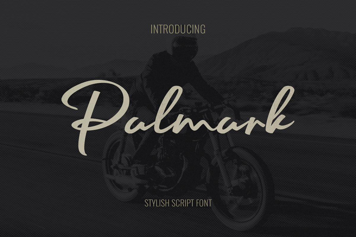 Palmark - Signature font, a Script Font by tkzgraphic (Photo 1 of 5)