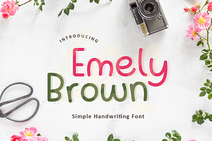 Emely Brown | Handwritten Font