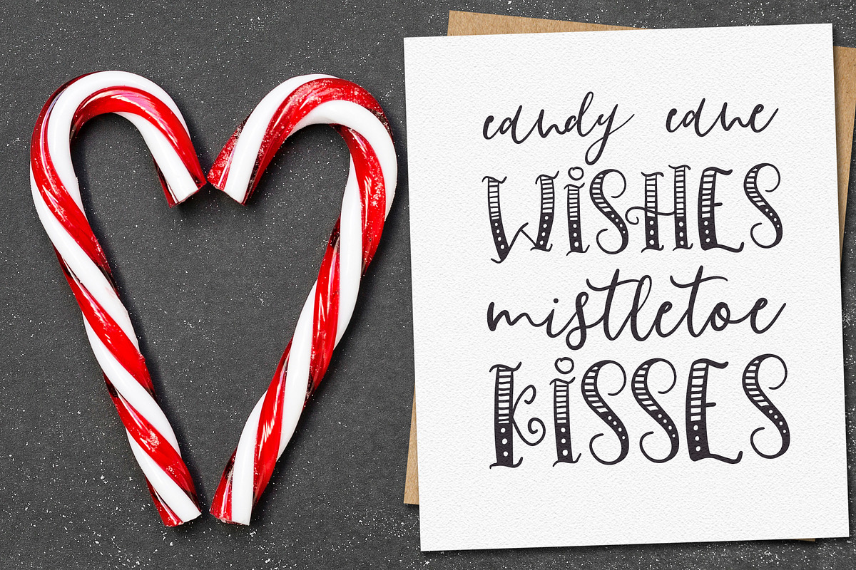 HoHoHolidayFonts collection&patterns preview 8