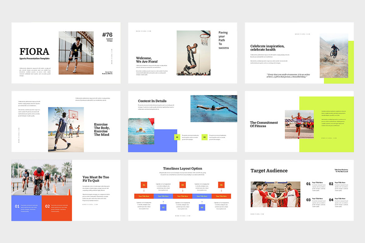 Fiora : Sports Google Slides, a Presentation Template by Punkl Camp (Photo 2 of 9)