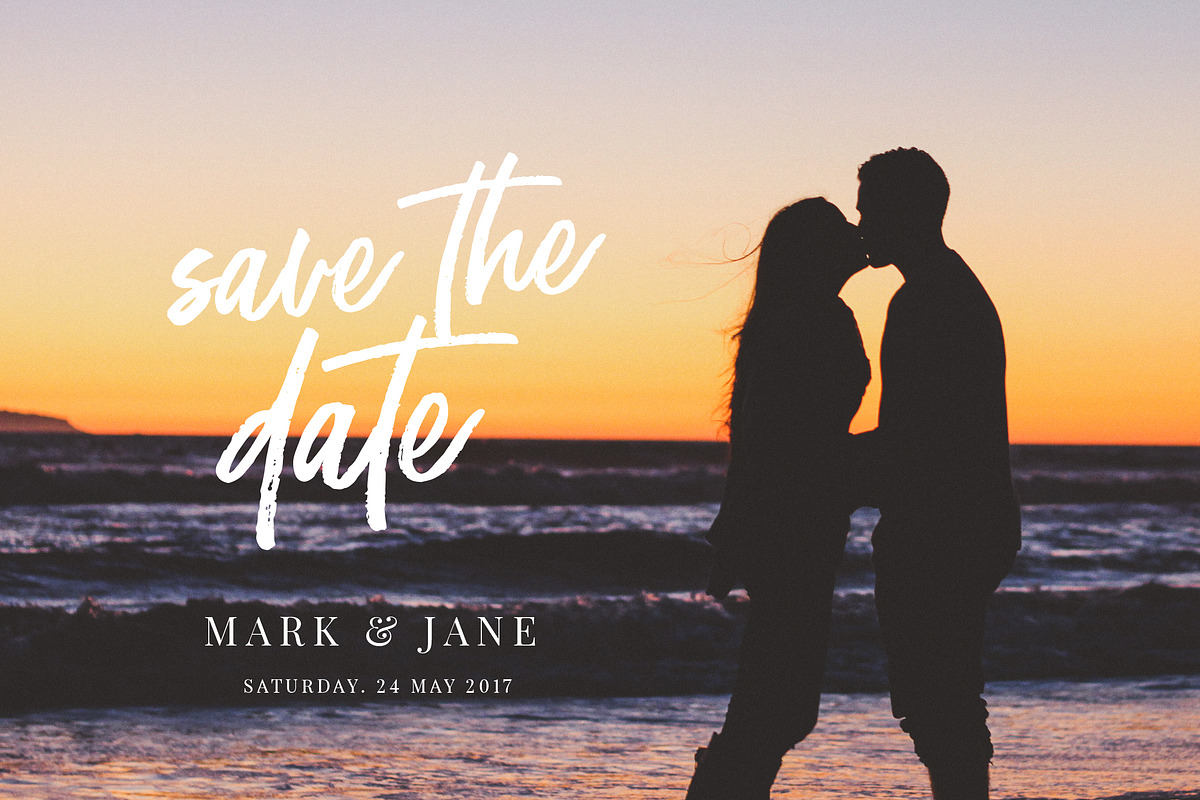 Moonstone Brush Font preview 8