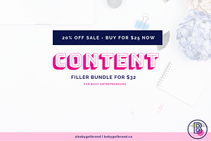 IG Content Filler Bundle - 20% off 