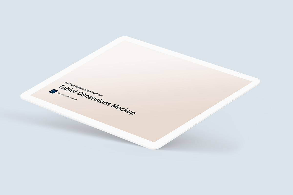 Tablet Dimensions Mockup, a Product Mockup by KL-Webmedia (Photo 14 of 16)