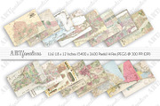 XL MANHATTAN & AREA VINTAGE MAPS, an Illustration by Artfanaticus (Thumbnail 2 of 4)