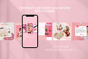 120 Pink Instagram Templates, a Social Media Template by SociallyyCreative (Thumbnail 7 of 8)