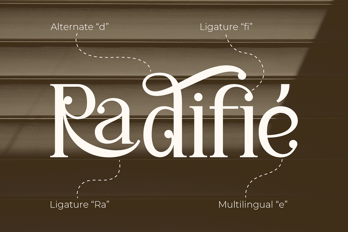 Radifie - Classic Serif Font, a Serif Font by Rishsketch (Photo 5 of 13)