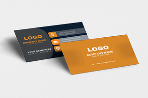 Orange Corporate Business Card