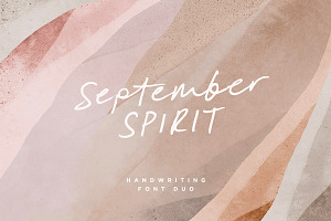 September Spirit Font Duo