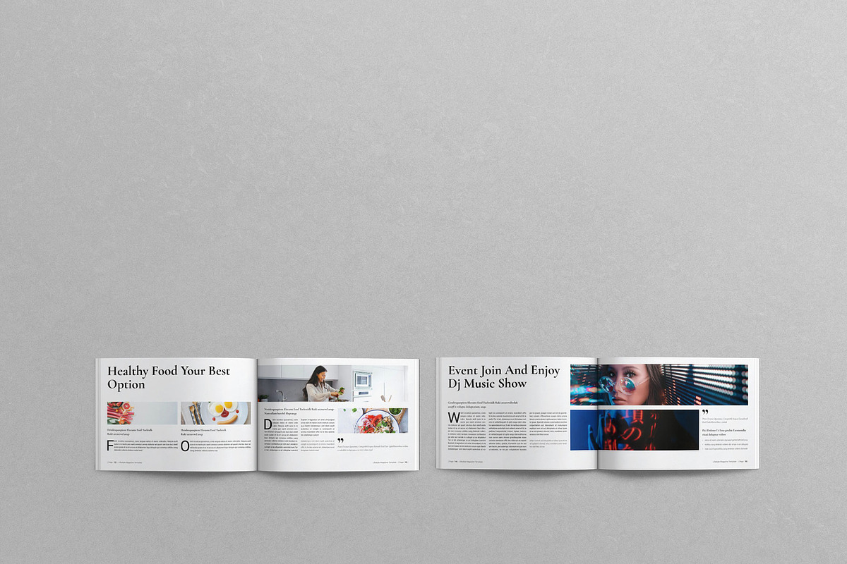 Lifestyle Magazine Template Landsca preview 8