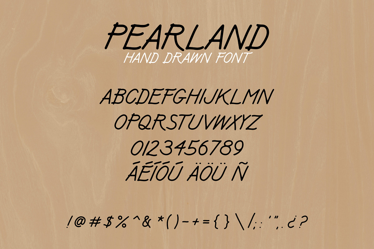 Pearland Hand Drawn Font, a Handwritten Font by nickqtx (Photo 2 of 3)