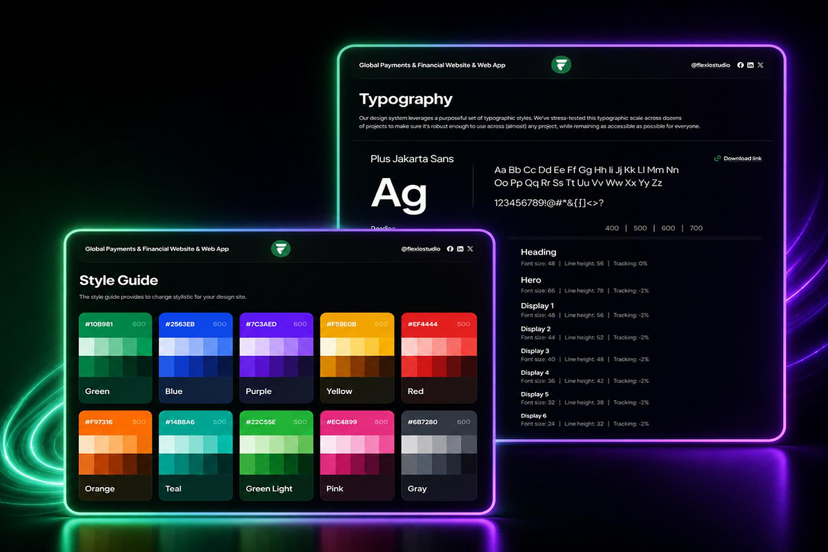 Financial Global Payment Website UI, an UI Kit Template by Lumina_ui_ux202 (Photo 2 of 3)