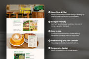 Cafe Canva Website Template, a Websites & App Template by MiavoDesign (Thumbnail 3 of 5)
