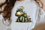 Whimsical Woodland Dinosaur Clipart, a Seasonal Illustration by Designworld (Thumbnail 7 of 8)