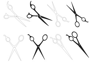 Scissors Set 1 Procreate Brush Stamp