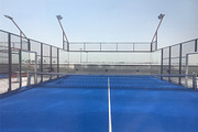 Tennis padel court blue grass turf, a Photo by Logoworks (Thumbnail 1 of 2)