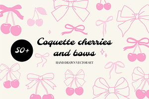 Coquette cherries and bows