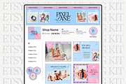 Pastel Etsy Shop Kit, a Branding & Logo Template by Anna Design Studio (Thumbnail 1 of 8)