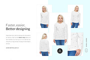 Women Sweatshirt Mock-ups Set DEMO, a Books & Magazine Mockup by Apparel_Mockups (Thumbnail 7 of 24)