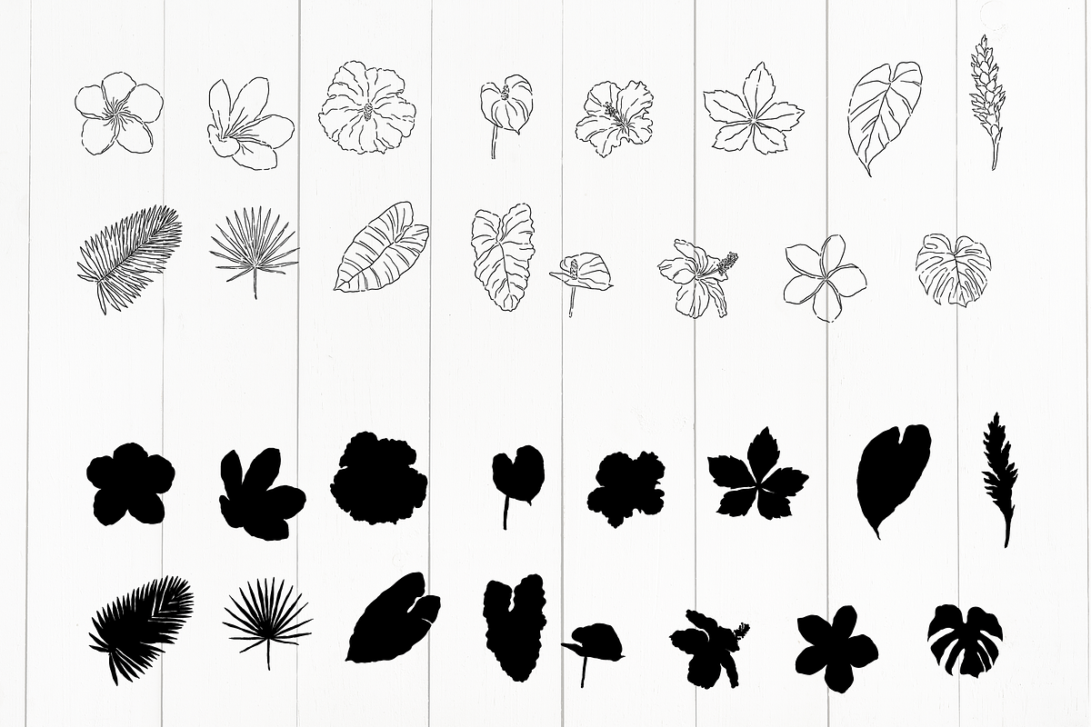Tropical Vibes Lettering Pack, an Object Graphic by Digitaliya (Photo 10 of 11)