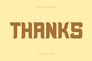 Sansbrow - Retro Display Font, a Font by Hanstype.com (Thumbnail 10 of 10)