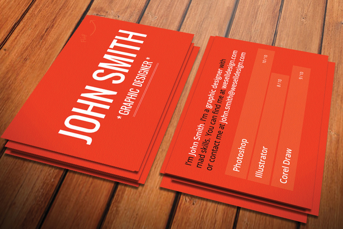 Red Textured Business Card, a Business Card Template by Crazyleaf (Photo 4 of 4)