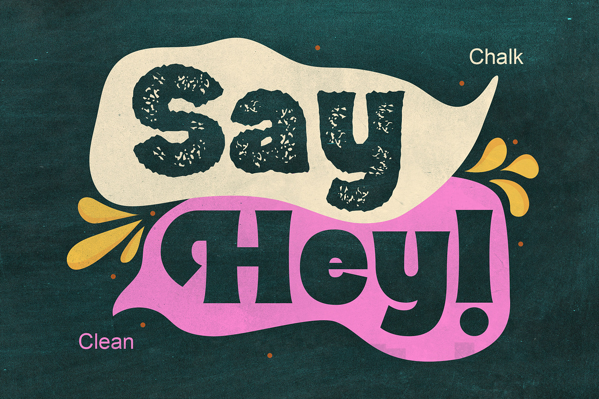 BunChalk - Chalk Display Font Duo, a Handwritten Font by StoricType (Photo 2 of 12)