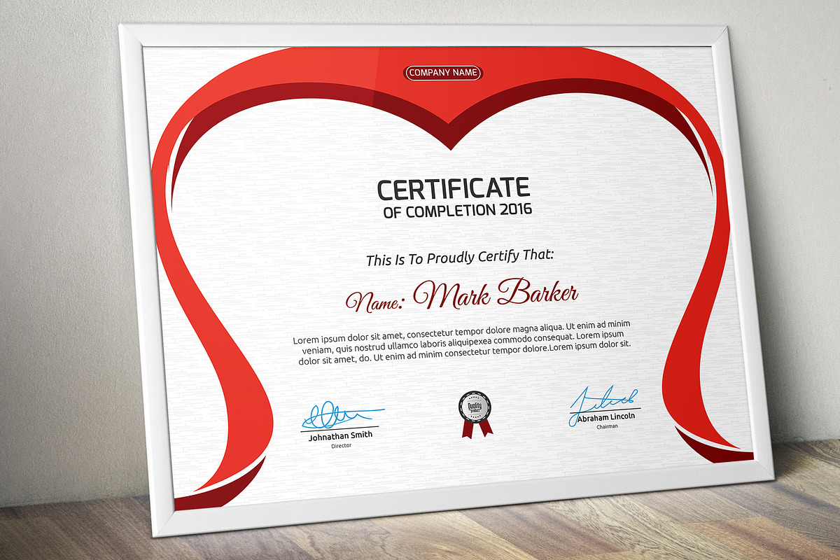 Certificate Word | PSD | AI, a Stationery Template by Curve Design (Photo 5 of 6)