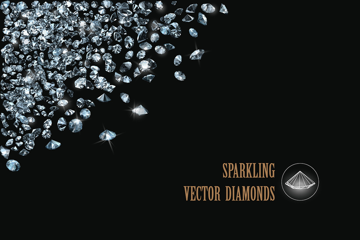 Vector diamonds collection, an Object Graphic by Digithings (Photo 3 of 4)