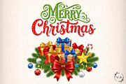 Merry Christmas PNG, an Illustration by Craft Nest (Thumbnail 1 of 6)