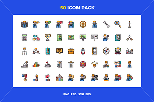 50 Leadership icons, an Icon by Wencory