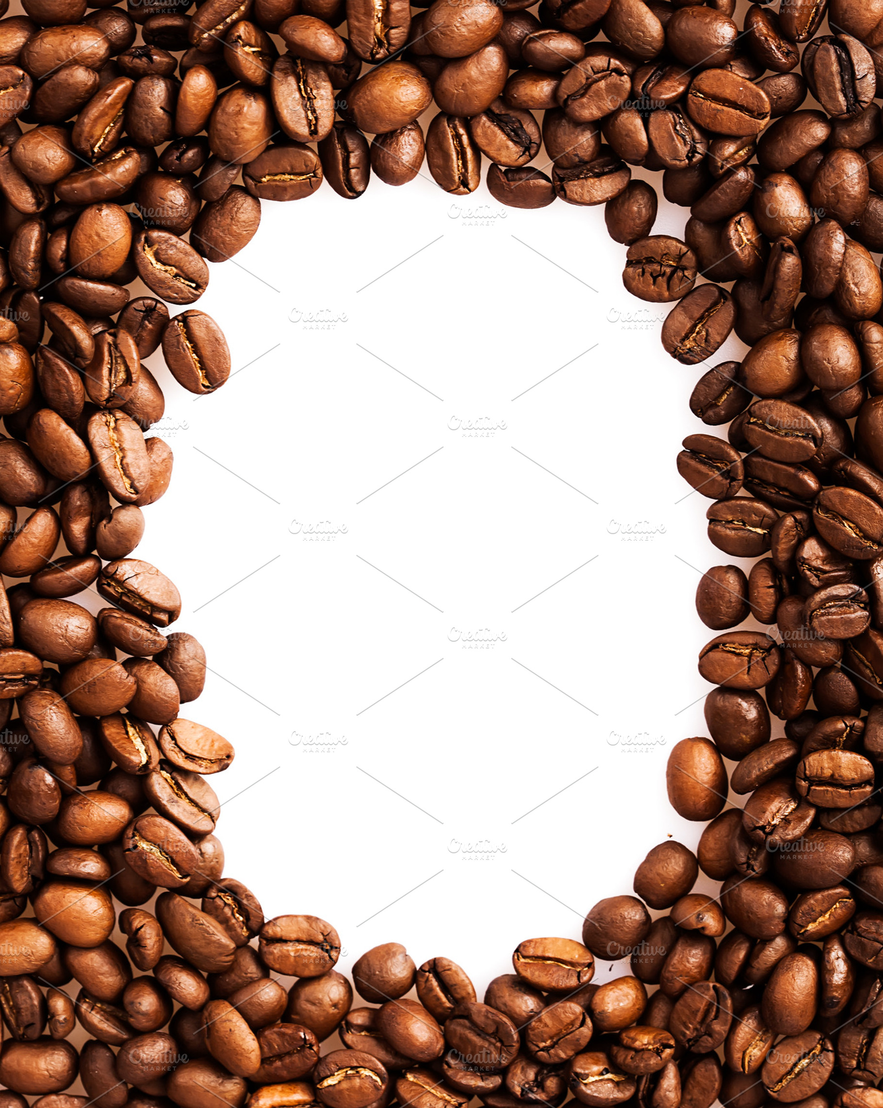 Coffee Beans Frame Background