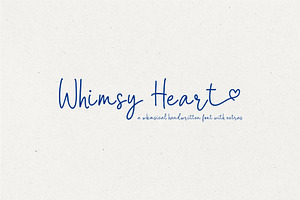 Whimsy Heart, a Handwritten Font by Prestige Artsy Studio