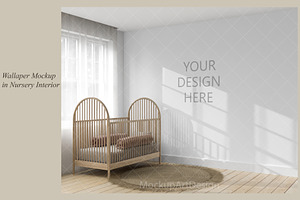 Nursery Wallpaper Mockup