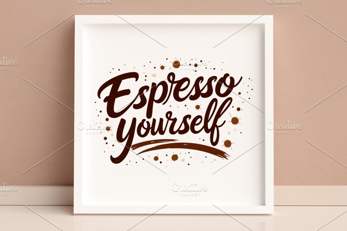 Espresso Yourself – Coffee SVG #3, an Illustration by Awieee1 (Photo 4 of 4)