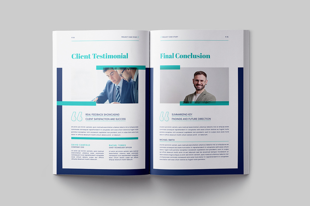 Case Study Template, a Brochure Template by Designsoul14 (Photo 9 of 10)