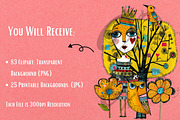 Playful Portraits & Patterns, a Person Illustration by NiiiNArt (Thumbnail 4 of 7)