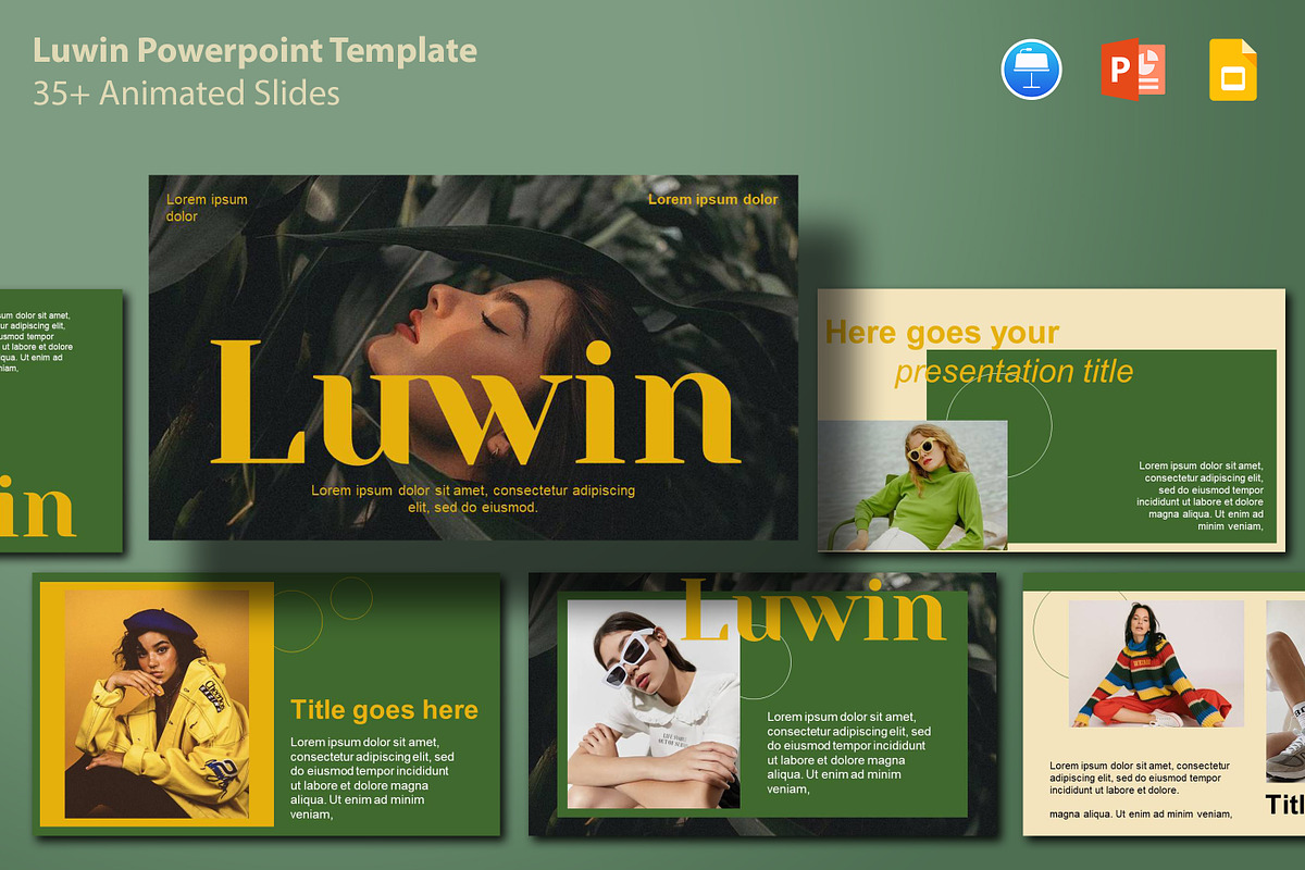 LUWIN PowerPoint Template, a Presentation Template by Ompie Agrino (Photo 1 of 10)