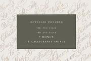 Christmas Lettering Clipart, an Object Graphic by Amalia Calligraphy (Thumbnail 3 of 9)