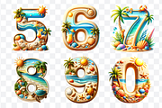 Summer Font Beach Alphabet Bundle, a Symbol Font by Bubble Pixel (Thumbnail 8 of 8)