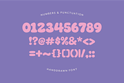 Delphine - Handwritten Bubble Font, a Handwritten Font by The Bumble Box (Thumbnail 4 of 4)