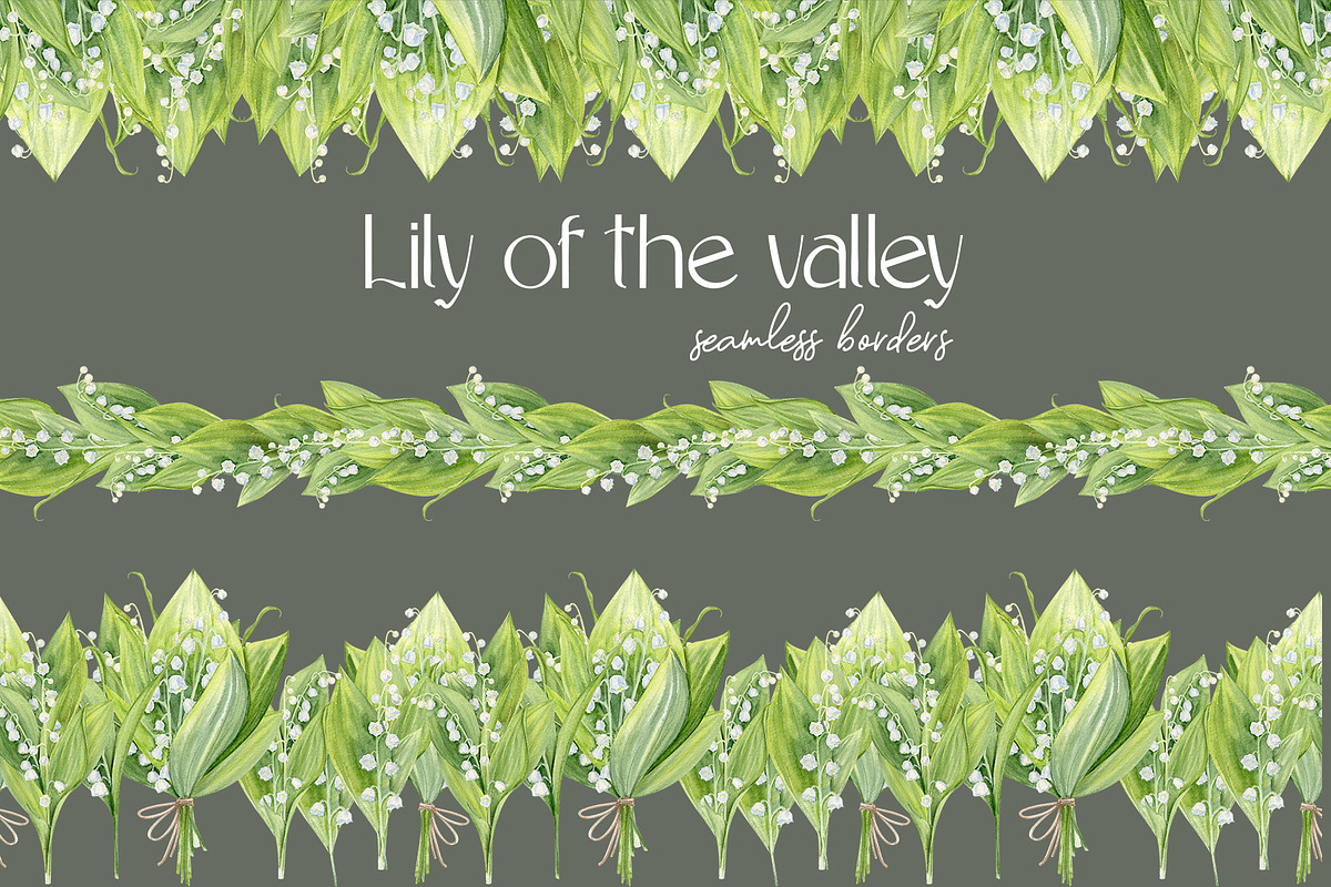Lily Of The Valley Watercolor Flower, a Seasonal Illustration by NataliArkushArt (Photo 7 of 14)