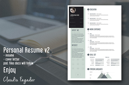 Creative Personal Resume - Minimal
