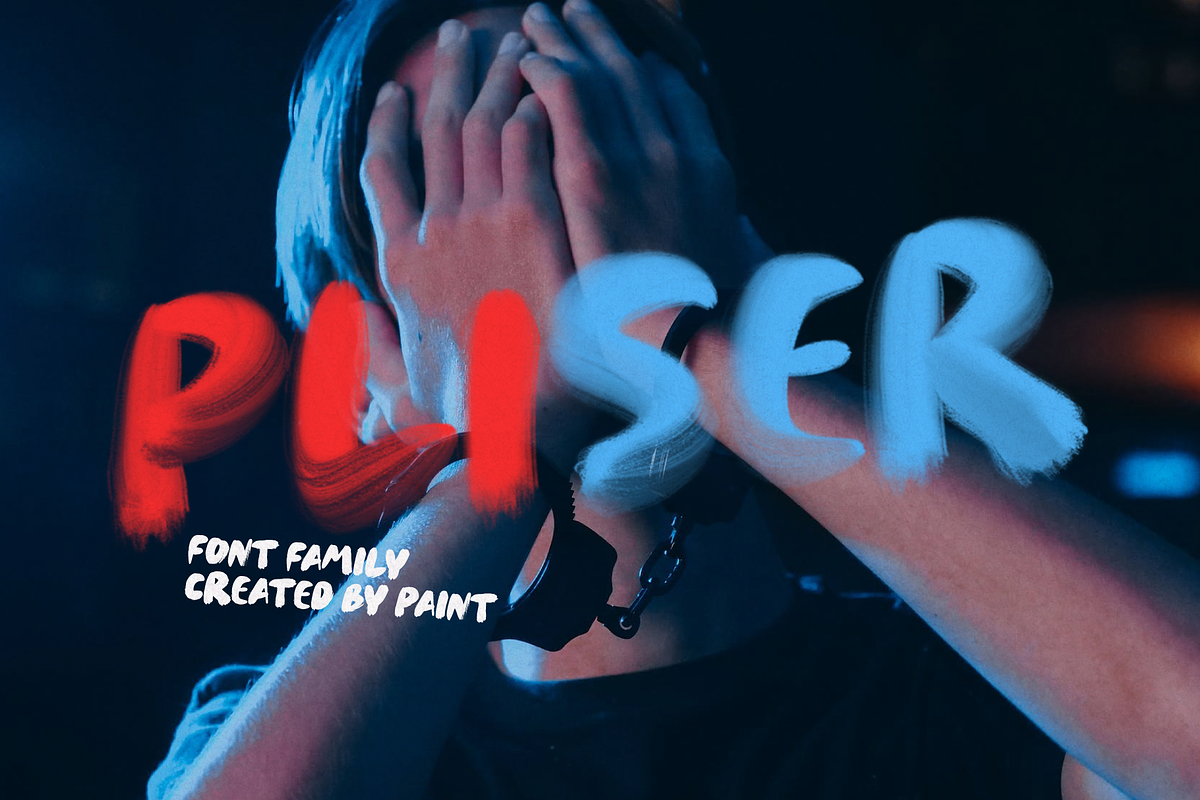 PLISER. OTF Painting font family., a Graphic by Luxfont (Photo 1 of 9)