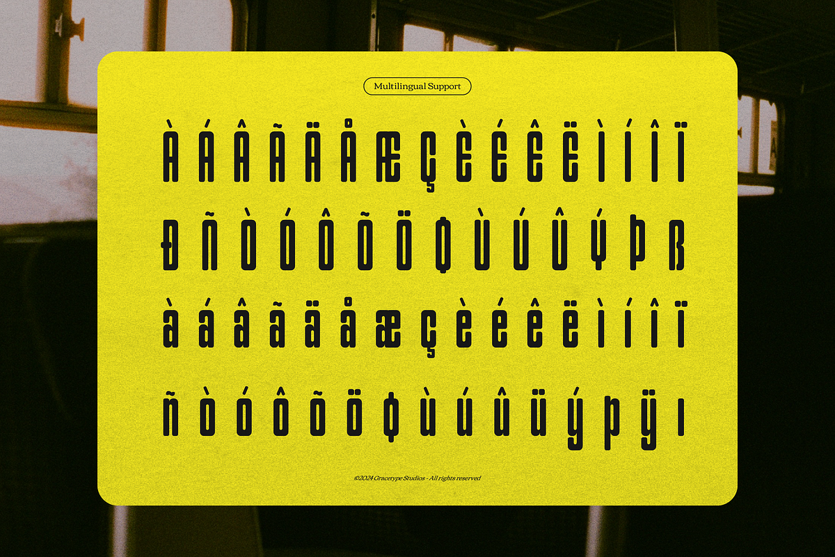 Gerebong | Condensed Sans Serif, a Font by gracetype_studio (Photo 11 of 12)