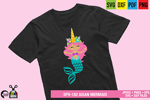 Asian Mermaid Unicorn SPH-182