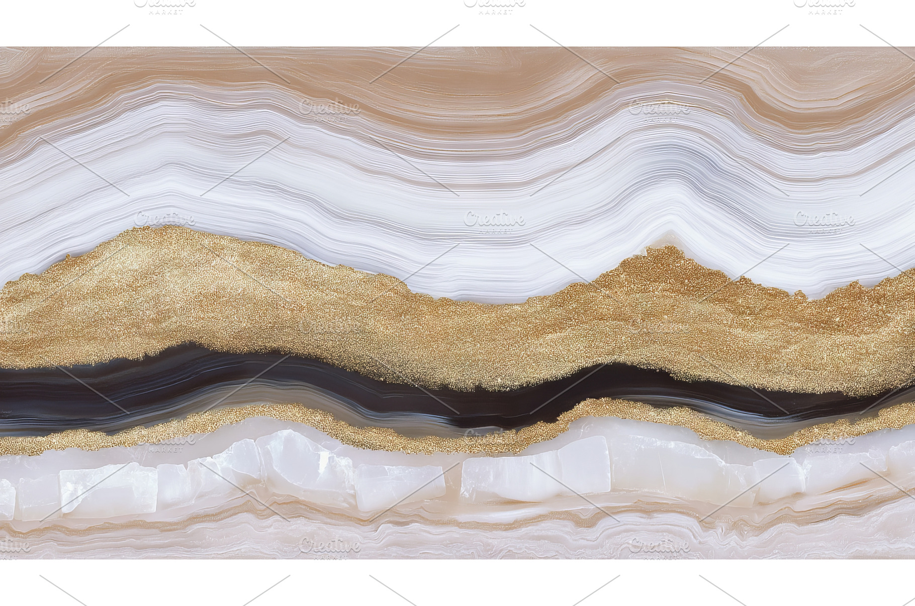 A seamless white and gold marble, a Background Photo by ZinetroN