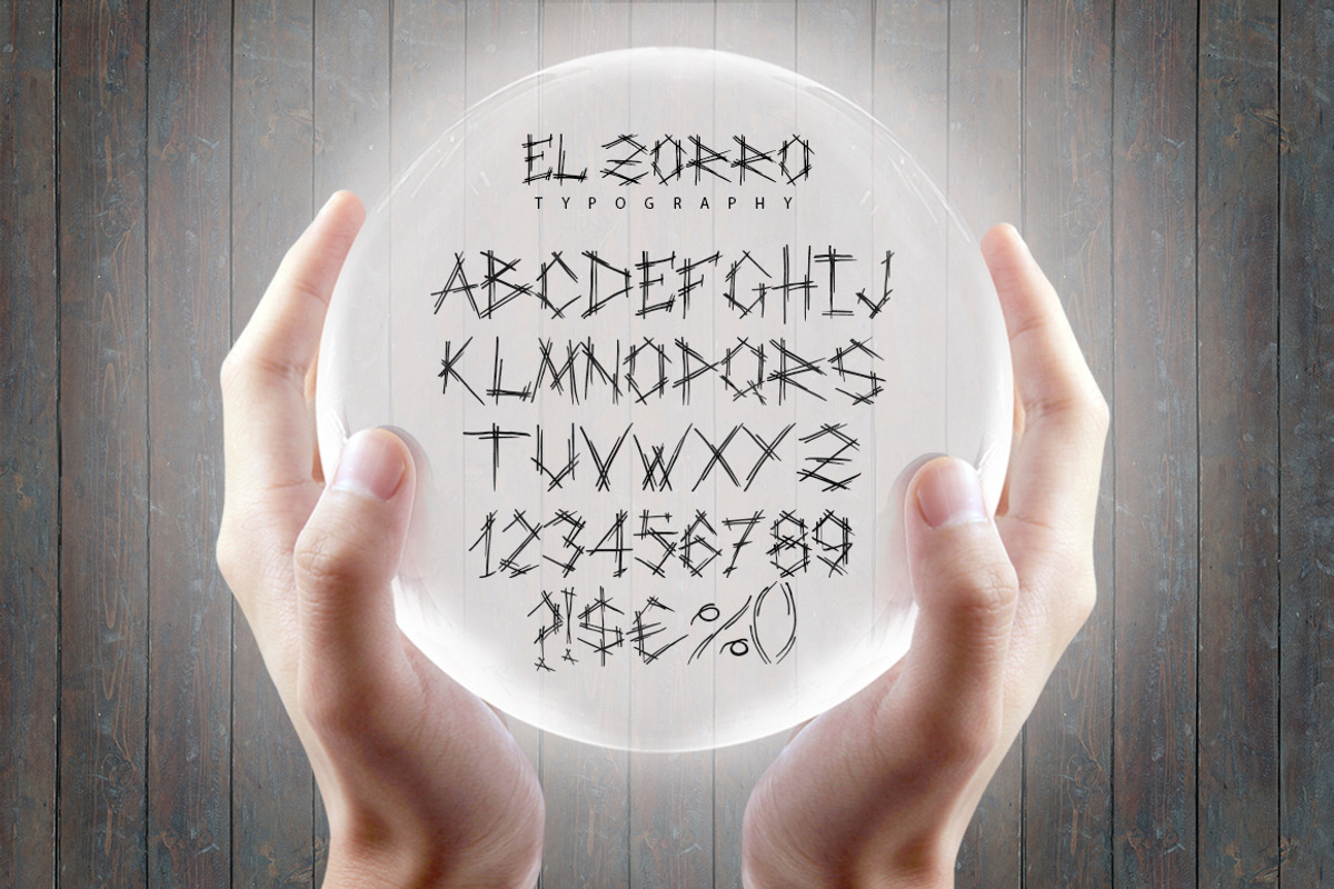 El Zorro Script Typeface preview 2