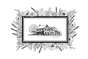 Rustic Floral Frame SVG Bundle, an Illustration by jahid234 (Thumbnail 11 of 31)