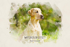 Realistic Watercolor Paint Effect